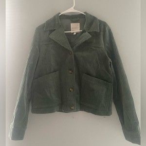 Avec Les Filles Tegan Green Corduroy Shacket